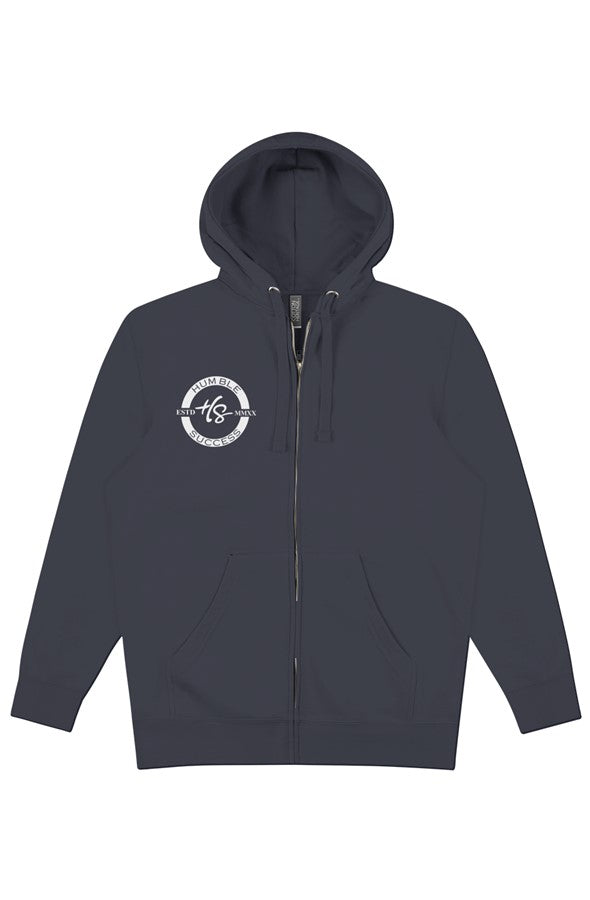 Humble Success Zip Hoodie White