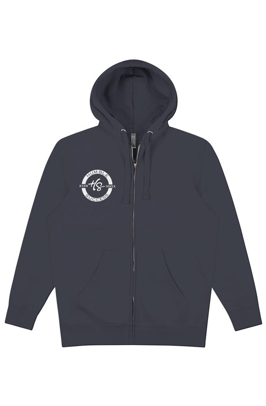 Humble Success Zip Hoodie White