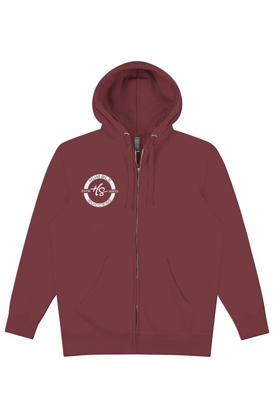 Humble Success Zip Hoodie White