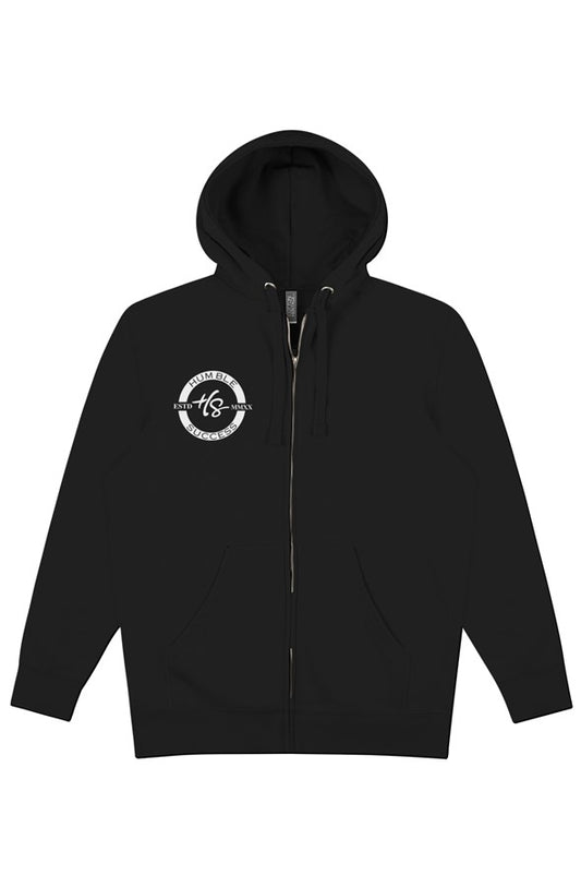 Humble Success Zip Hoodie White