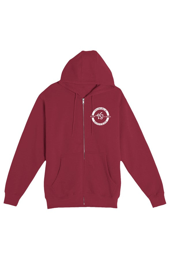 HS Lane Seven Zip Hoodie v2 White Logo Neck Lb