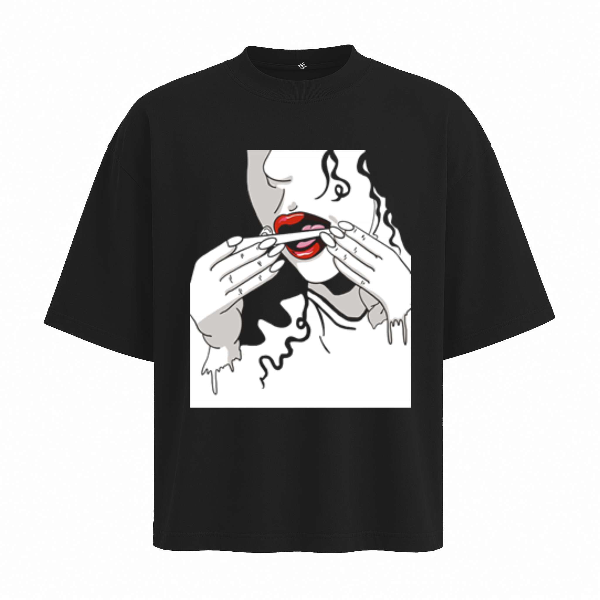 MDBN Vintage Oversized Graphic Tee Millionaire Dreams Broke Nightmares
